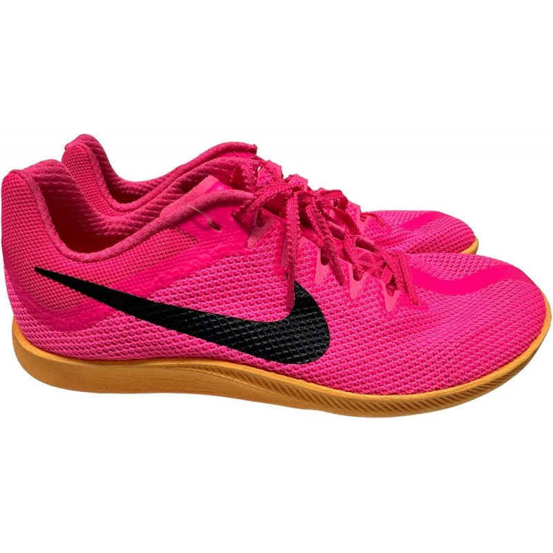 Chaussures de course à pied Nike Zoom Rival Distance pour homme, rose hyper/noir/orange laser DC8725-600