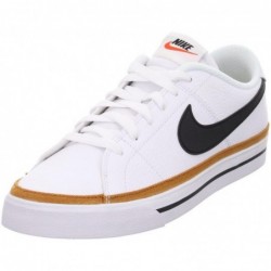 Chaussure de tennis et de gymnastique NIKE pour homme, blanc, noir, ocre du désert, gomme, marron clair