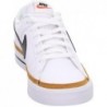 Chaussure de tennis et de gymnastique NIKE pour homme, blanc, noir, ocre du désert, gomme, marron clair