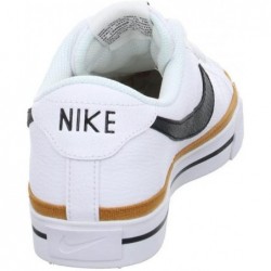 Chaussure de tennis et de gymnastique NIKE pour homme, blanc, noir, ocre du désert, gomme, marron clair