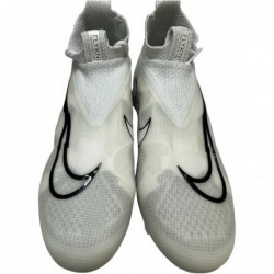 Chaussures de football à crampons Nike Alpha Menace Elite 3 pour homme, blanc/noir/platine pur, CT6648-109