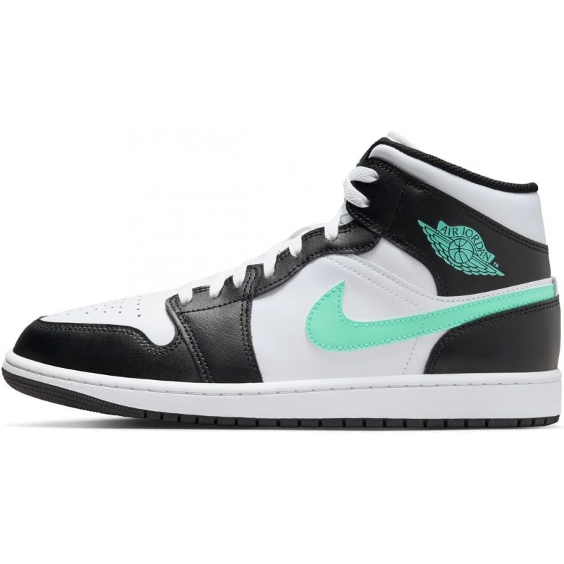 Chaussures Air Jordan 1 Mid pour homme (DQ8426-132, blanc/blanc/noir/noir)