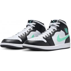 Chaussures Air Jordan 1 Mid pour homme (DQ8426-132, blanc/blanc/noir/noir)