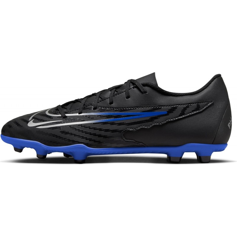 Chaussures de football basses multi-surfaces Nike Phantom GX Club (DD9483-040, noir/hyper royal/chrome)