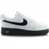 Chaussures unisexes Nike Air Force 1 '07 Lv8 J22, couleur : blanc/blanc/noir/bleu sarcelle délavé