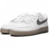 Chaussures Nike Air Force 1 pour homme, blanc/argent métallique/noix de coco