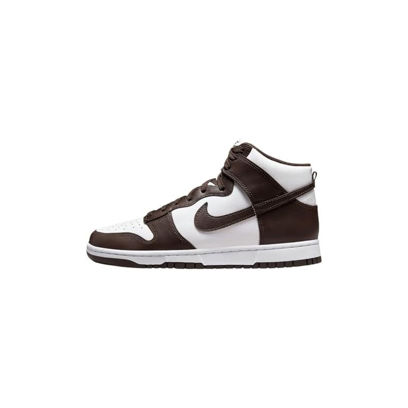 Nike Dunk Hi Retro BTTYS pour homme Blanc/velours, marron-blanc