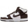 Nike Dunk Hi Retro BTTYS pour homme Blanc/velours, marron-blanc