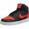 Nike Ebernon Mid pour homme Noir/Rouge Habanero/Blanc