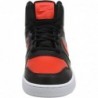 Nike Ebernon Mid pour homme Noir/Rouge Habanero/Blanc