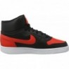 Nike Ebernon Mid pour homme Noir/Rouge Habanero/Blanc