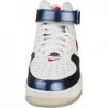 NIKE Chaussures Air Force 1 Mid Qs pour hommes Baskets tendance, blanc, université, rouge, minuit