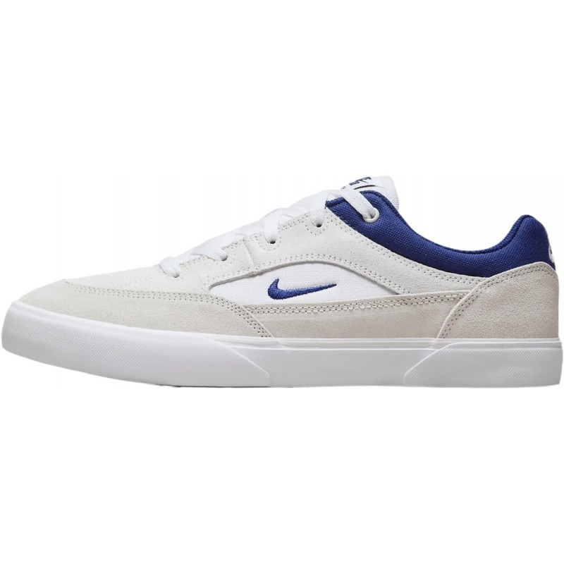 Chaussures Nike SB Malor pour homme (FV6064-100, blanc/teinte platine/blanc/bleu royal profond)