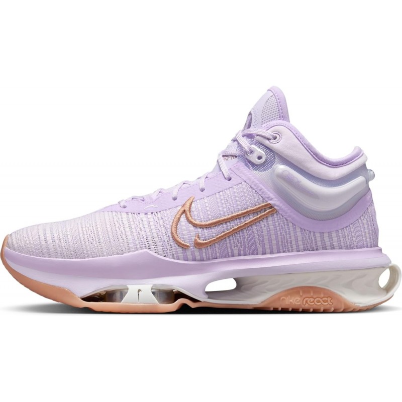 Chaussures de basket-ball Nike GT Jump 2 pour homme (DJ9431-500, raisin à peine/fleur lilas/argile poussiéreuse)