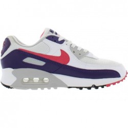 Chaussure Nike Air Max 90 pour femme, blanc/aubergine/gris zen flare