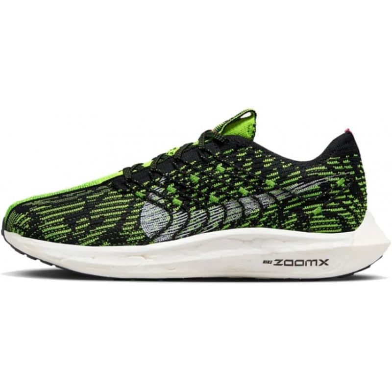 Chaussures de course sur route Nike Pegasus Turbo Next Nature pour homme (FN6822-010, noir/volt/hyper rose/blanc)