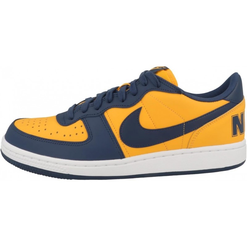 Nike Terminator Low Og, chaussures pour hommes, doré/bleu marine/blanc