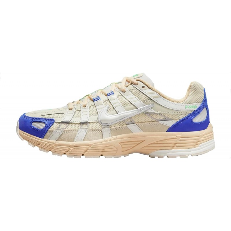 Chaussures de course Nike P-6000 pour homme (lait de coco/bleu moyen/poussière de photons/voile)