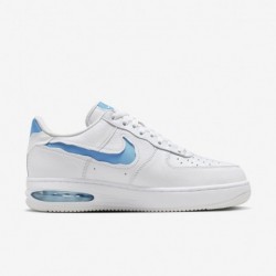 Chaussures Nike Air Force 1 Low EVO pour homme (HF3630-101, blanc/blanc sommet/bleu université)