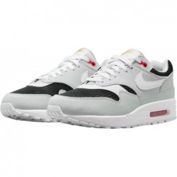 Chaussures Nike Air Max 1 Premium Urawa pour Homme (FD9081-001, Platine pur/Noir/Rouge sport/Blanc)