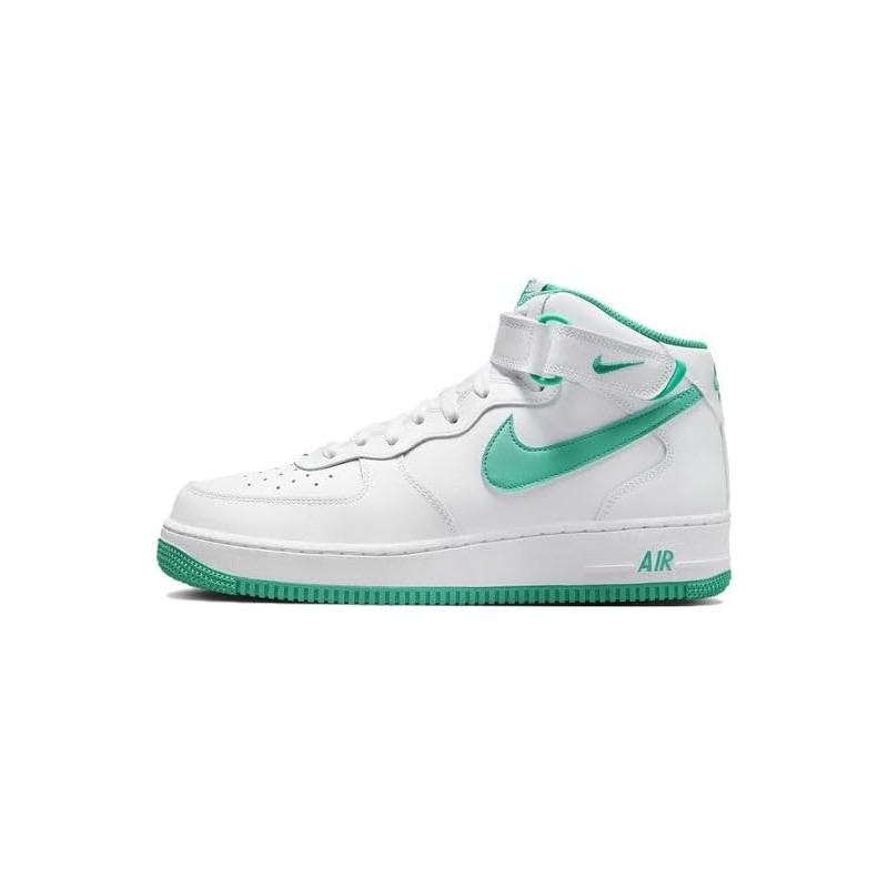 Chaussures de basket-ball NIKE Air Force 1 Mid 07 315123-001 pour homme, jardin opulent blanc