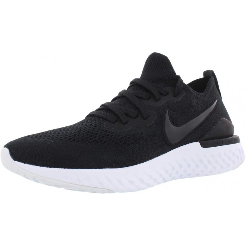 Chaussures de course Nike Epic React Flyknit pour homme, noir/gris fumé