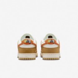 Chaussures Nike Dunk Low Retro (HM3729-181, Voile/Lait de coco/Blé/Orange sécurité)