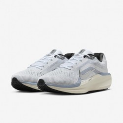 Chaussures de course sur route Nike Winflo 11 pour homme (FJ9509-102, blanc/ardoise cendrée/anthracite/argent métallique)