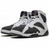 Jordan 7 Retro Flint Blanc/Gris Flint-Noir-Varsity Violet pour homme (CU9307 100)