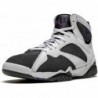 Jordan 7 Retro Flint Blanc/Gris Flint-Noir-Varsity Violet pour homme (CU9307 100)