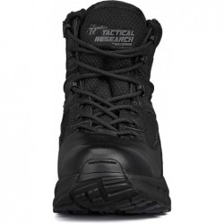 Bottes tactiques Maximalist noires ultra-amortissantes de 6 po de Tactical Research MAXX 6Z pour hommes avec fermeture éclair - 