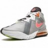 Nike LeBron XVIII Low Gris fumé clair/Sunset Pulse/Noir/Blanc