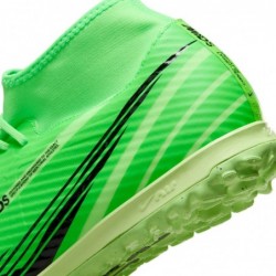 Chaussures de football montantes Nike Mercurial Superfly 9 Academy Turf (FJ7199-300, Vert Strike/Vert Stadium/Noir)