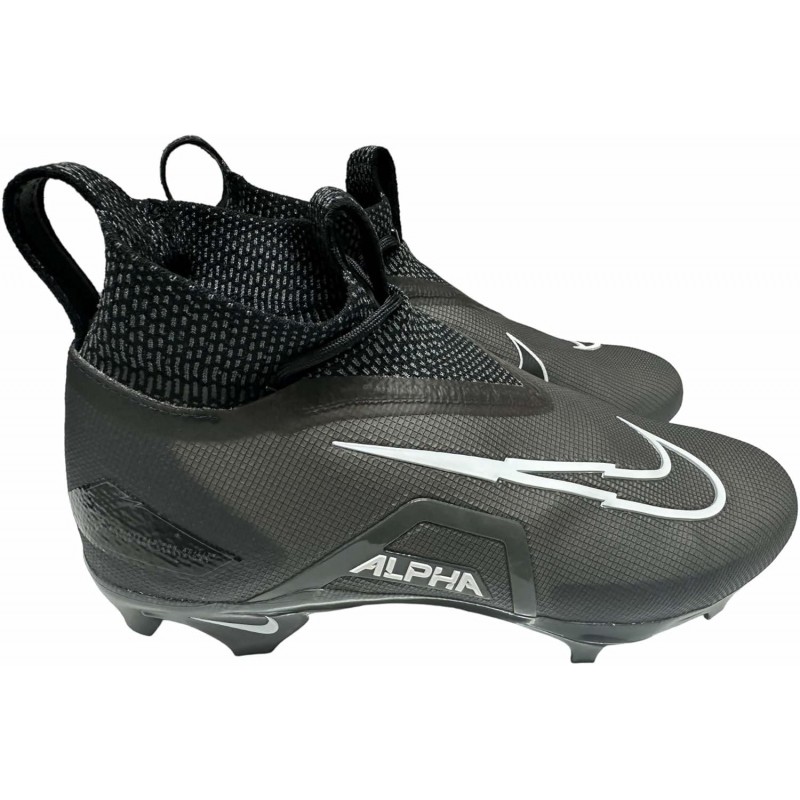 Chaussures de football à crampons Nike Alpha Menace Elite3 pour homme Noir/Blanc/Gris fer CT6648-010