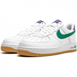 Nike Air Force 1 Low Joker pour homme, blanc/violet court/vert bruit