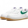 Nike Air Force 1 Low Joker pour homme, blanc/violet court/vert bruit