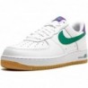 Nike Air Force 1 Low Joker pour homme, blanc/violet court/vert bruit