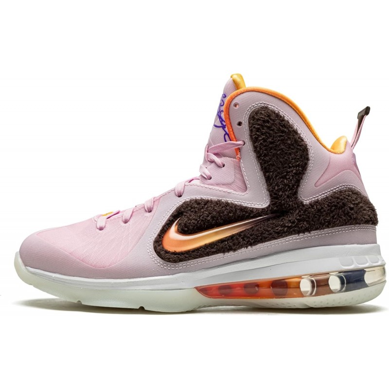 Nike Lebron IX Regal Rose/Multicolore/Velours Marron