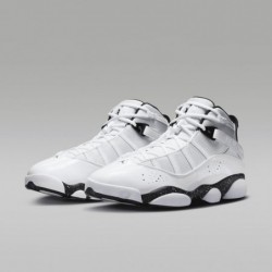 Chaussures Jordan 6 Rings pour homme (322992-111, blanc/blanc/noir)