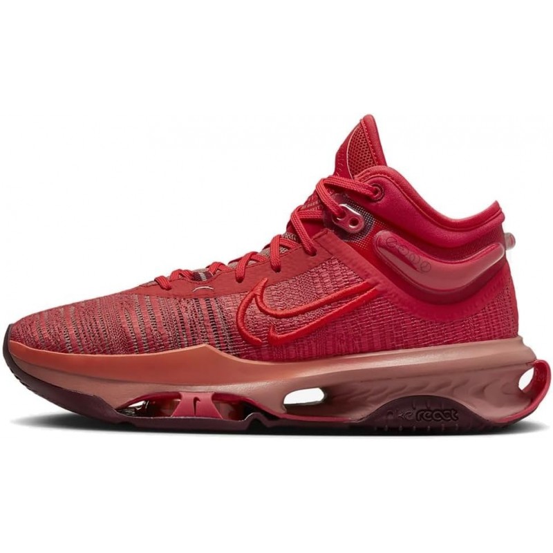 Chaussures de basket-ball Nike GT Jump 2 pour homme (DJ9431-602, rouge fusion clair/rouge noble/rouge piste/cramoisi brillant)