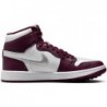 Chaussures de golf NIKE Air Jordan I High G pour homme (DQ0660-103, blanc/bordeaux/argent métallique)