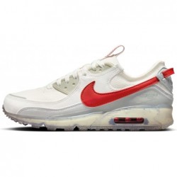 Chaussures Nike Air Max Terrascape 90 pour homme (DQ3987-100, blanc sommet/platine pur/gris loup/argile rouge)