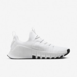 Chaussures d'entraînement Nike Free Metcon 6 pour homme (FJ7127-101, blanc/blanc/noir)