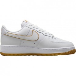 Nike Air Force 1 '07 Blanc/Blanc-Bronzine Homme