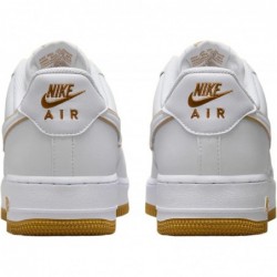 Nike Air Force 1 '07 Blanc/Blanc-Bronzine Homme