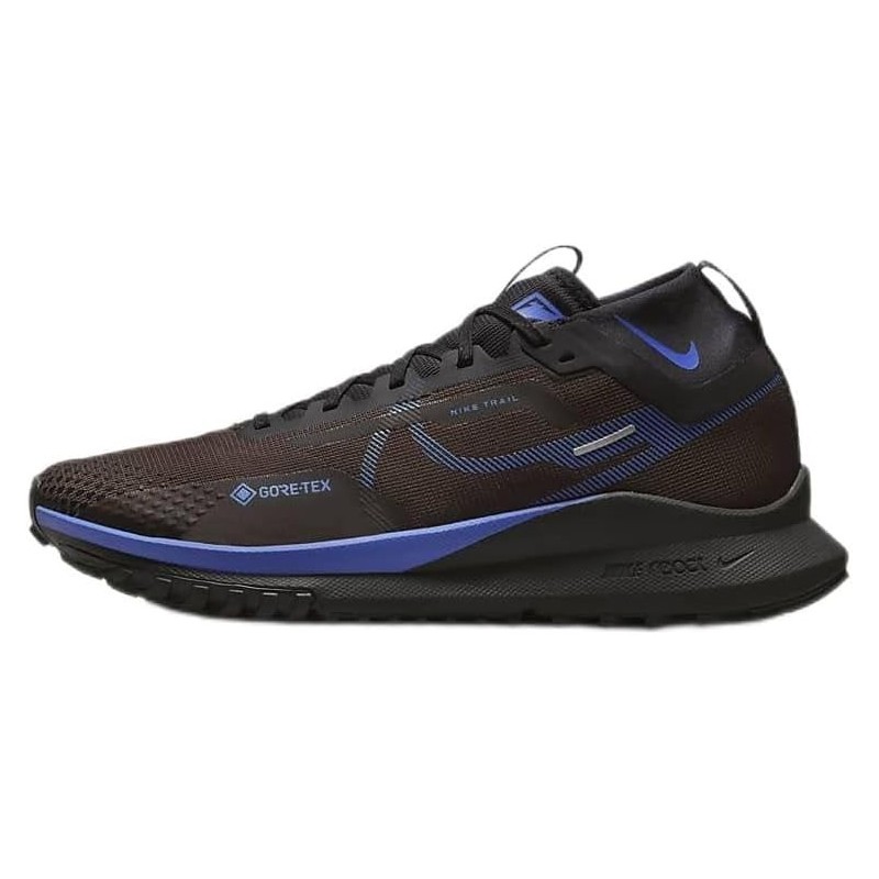 Nike React Pegasus Trail 4 GTX Running Trainers Fb2193 Baskets Chaussures, Velours Marron Noir Doré Mousse Bleu Moyen