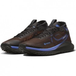 Nike React Pegasus Trail 4 GTX Running Trainers Fb2193 Baskets Chaussures, Velours Marron Noir Doré Mousse Bleu Moyen