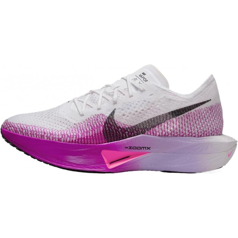 Chaussures de course sur route Nike Vaporfly 3 pour homme (DV4129-104, blanc/violet vif/agate violette/noir)