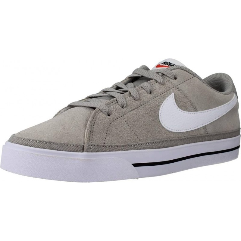 Chaussures Nike Court Legacy Suede pour homme, couleur : gris/blanc