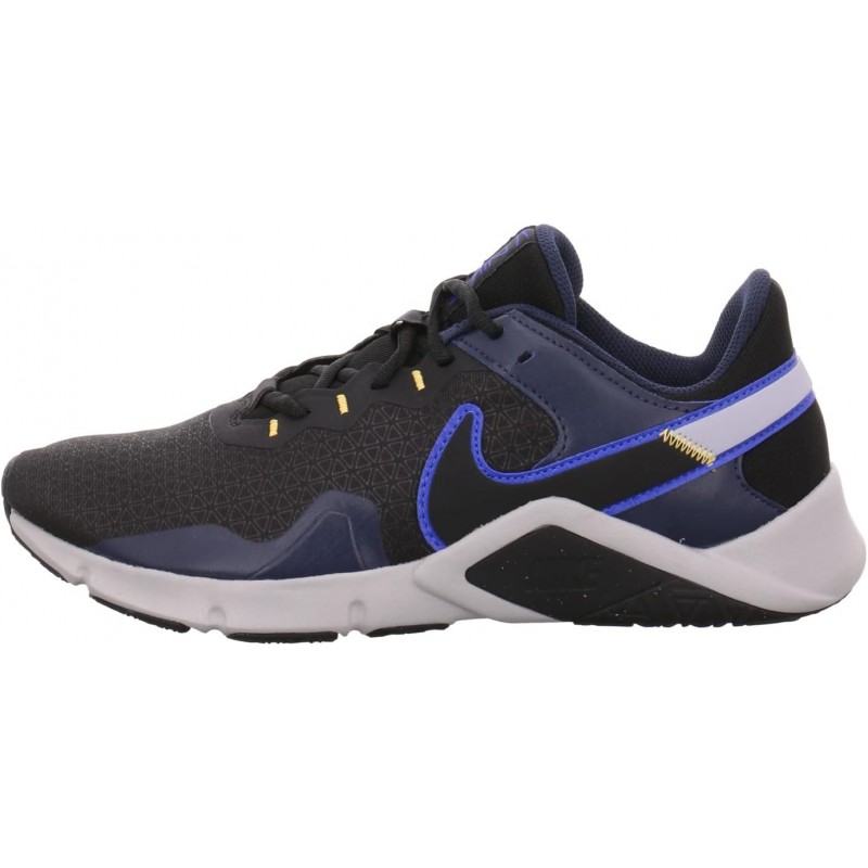 Chaussures de gymnastique Nike pour hommes, baskets, noir, bleu, obsidienne, gris loup